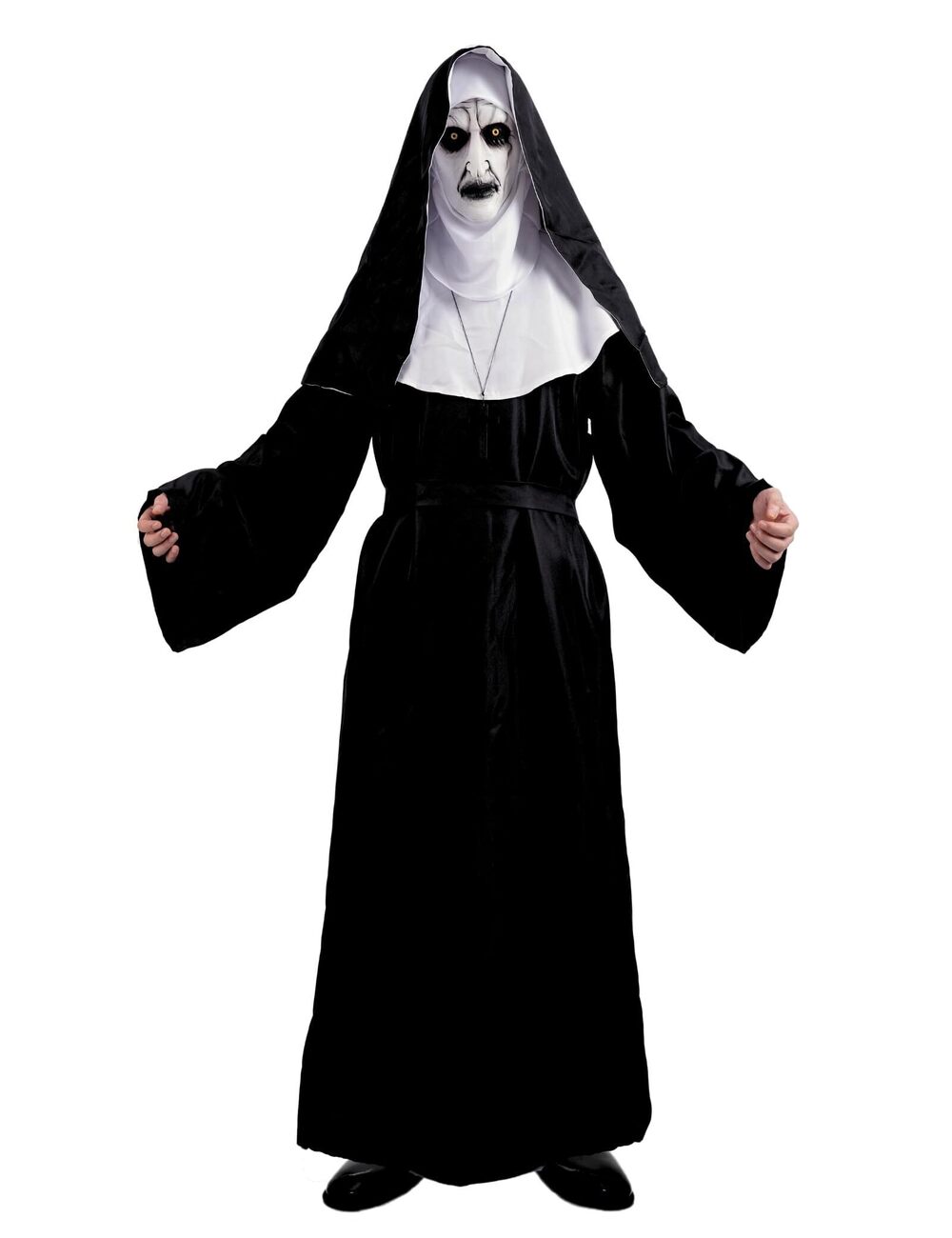 2058 Nun Costume Scary Plus Size Halloween Costumes Adult Deluxe Outfit